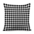 Black And White Buffalo Plaid Print Pillow Cover
