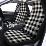 Black And White Buffalo Plaid Print Universal Fit Car Seat Covers