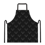 Black And White Bull Pattern Print Apron