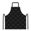 Black And White Bull Pattern Print Apron