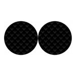 Black And White Bull Pattern Print Car Coasters