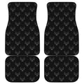 Black And White Bull Pattern Print Front and Back Car Floor Mats