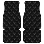 Black And White Bull Pattern Print Front and Back Car Floor Mats