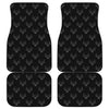 Black And White Bull Pattern Print Front and Back Car Floor Mats