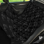 Black And White Bull Pattern Print Pet Car Back Seat Cover