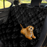 Black And White Bull Pattern Print Pet Car Back Seat Cover