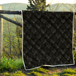 Black And White Bull Pattern Print Quilt