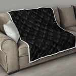Black And White Bull Pattern Print Quilt