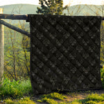 Black And White Bull Pattern Print Quilt