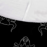 Black And White Bull Pattern Print Sofa Cover