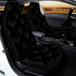 Black And White Bull Pattern Print Universal Fit Car Seat Covers