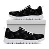 Black And White Bull Pattern Print White Sneakers