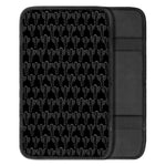 Black And White Cactus Pattern Print Car Center Console Cover