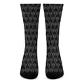Black And White Cactus Pattern Print Crew Socks