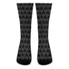 Black And White Cactus Pattern Print Crew Socks