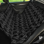 Black And White Cactus Pattern Print Pet Car Back Seat Cover