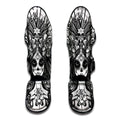 Black And White Calavera Girl Print Muay Thai Shin Guards