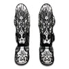 Black And White Calavera Girl Print Muay Thai Shin Guard