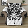 Black And White Calavera Girl Print Recliner Protector