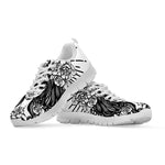 Black And White Calavera Girl Print White Sneakers