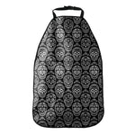 Black And White Calavera Skull Print Car Seat Organizers