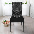 Black And White Cancer Sign Print Dining Chair Slipcover