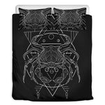 Black And White Cancer Sign Print Duvet Cover Bedding Set