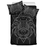 Black And White Cancer Sign Print Duvet Cover Bedding Set