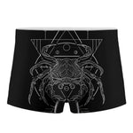 Black And White Cancer Sign Print Men's Boxer Briefs