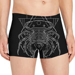 Black And White Cancer Sign Print Men's Boxer Briefs