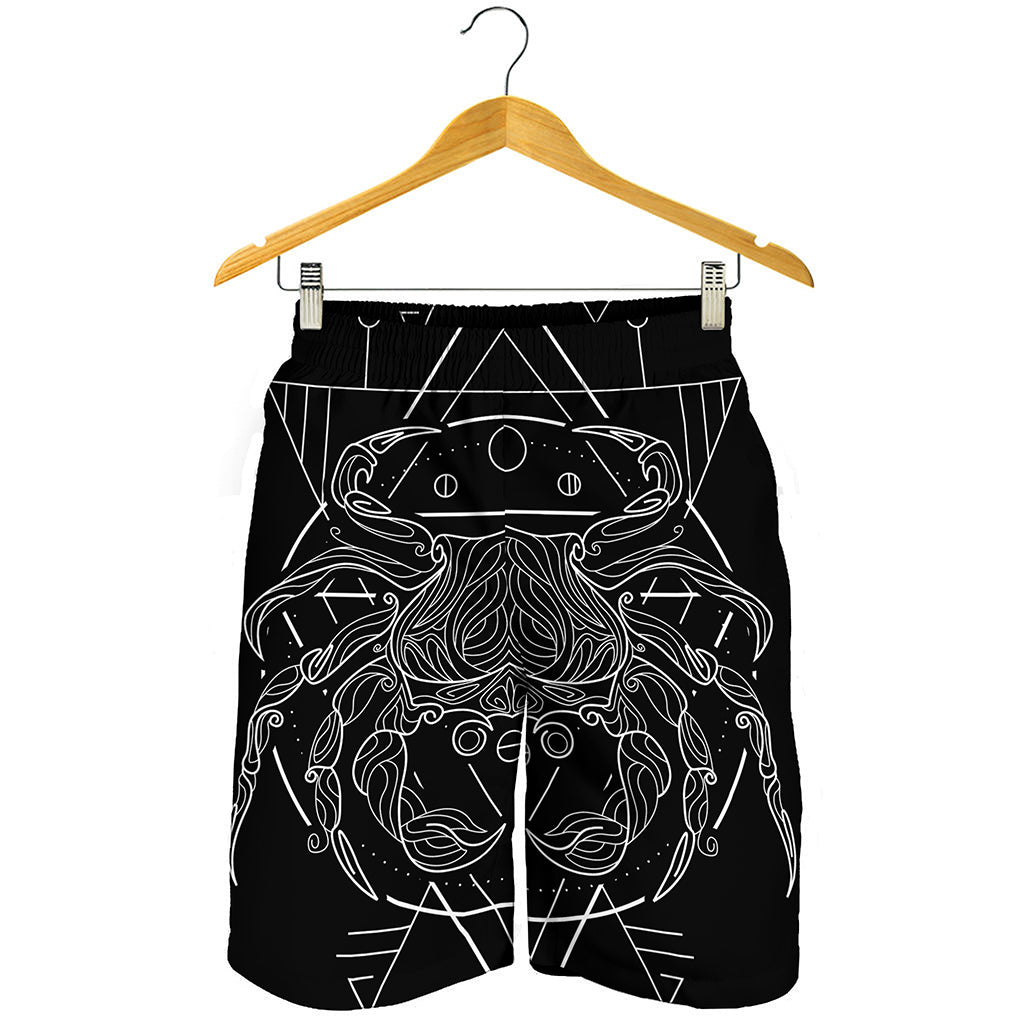 Black And White Cancer Sign Print Men's Shorts
