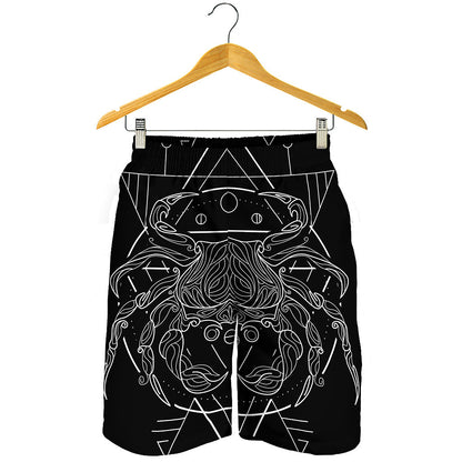 Black And White Cancer Sign Print Men's Shorts