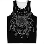 Black And White Cancer Sign Print Men's Tank Top