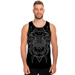 Black And White Cancer Sign Print Men's Tank Top