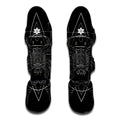 Black And White Cancer Sign Print Muay Thai Shin Guards