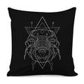 Black And White Cancer Sign Print Pillow Cover