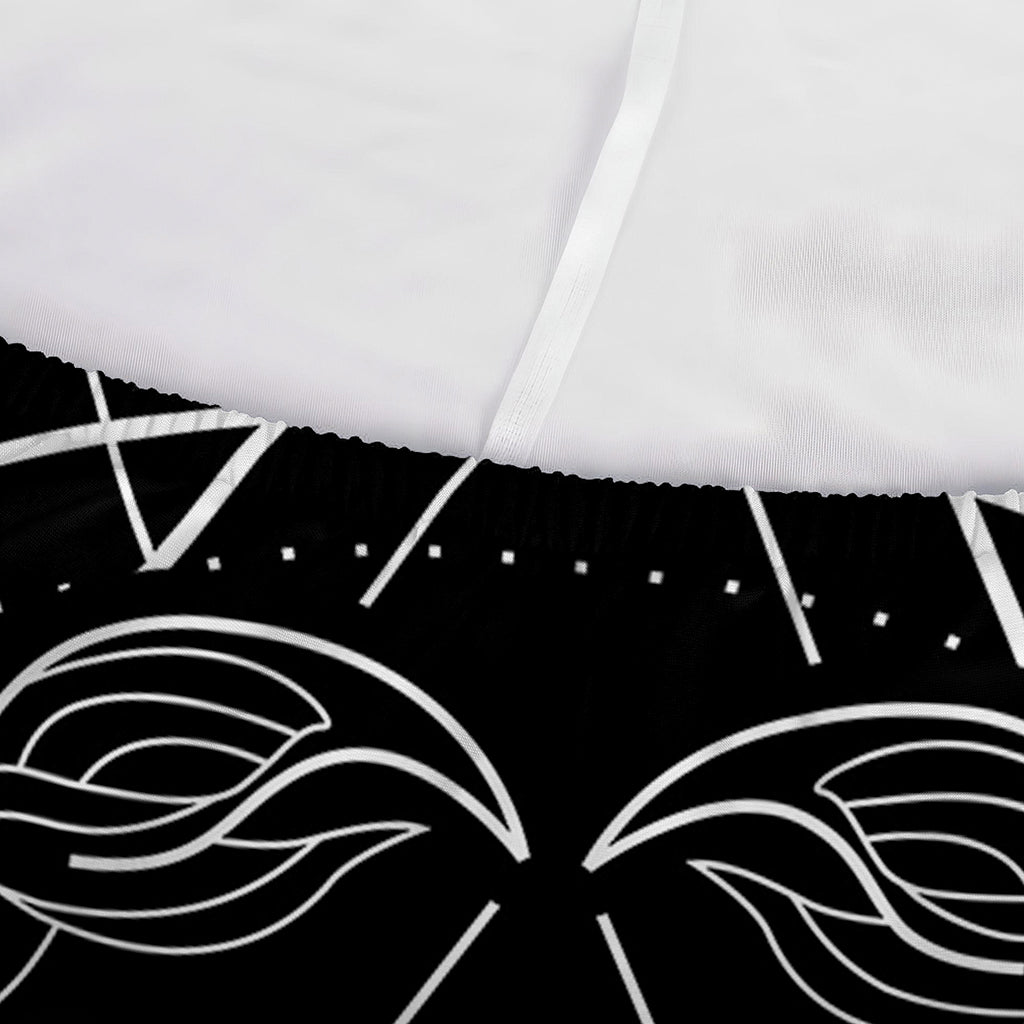 Black And White Cancer Sign Print Sofa Cover