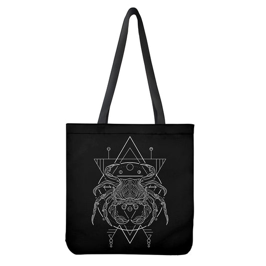 Black And White Cancer Sign Print Tote Bag
