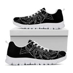 Black And White Cancer Sign Print White Sneakers