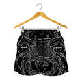 Black And White Cancer Sign Print Women's Shorts