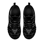 Black And White Capricorn Sign Print Black Sneakers