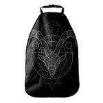 Black And White Capricorn Sign Print Car Seat Organizers