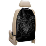 Black And White Capricorn Sign Print Car Seat Organizers