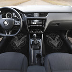 Black And White Capricorn Sign Print Front Car Floor Mats