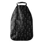 Black And White Carrot Pattern Print Car Seat Organizers