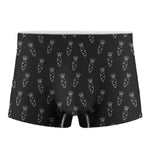 Black And White Carrot Pattern Print Men's Boxer Briefs