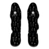 Black And White Carrot Pattern Print Muay Thai Shin Guard