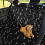 Black And White Carrot Pattern Print Pet Car Back Seat Cover