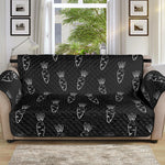 Black And White Carrot Pattern Print Sofa Protector