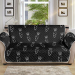 Black And White Carrot Pattern Print Sofa Protector